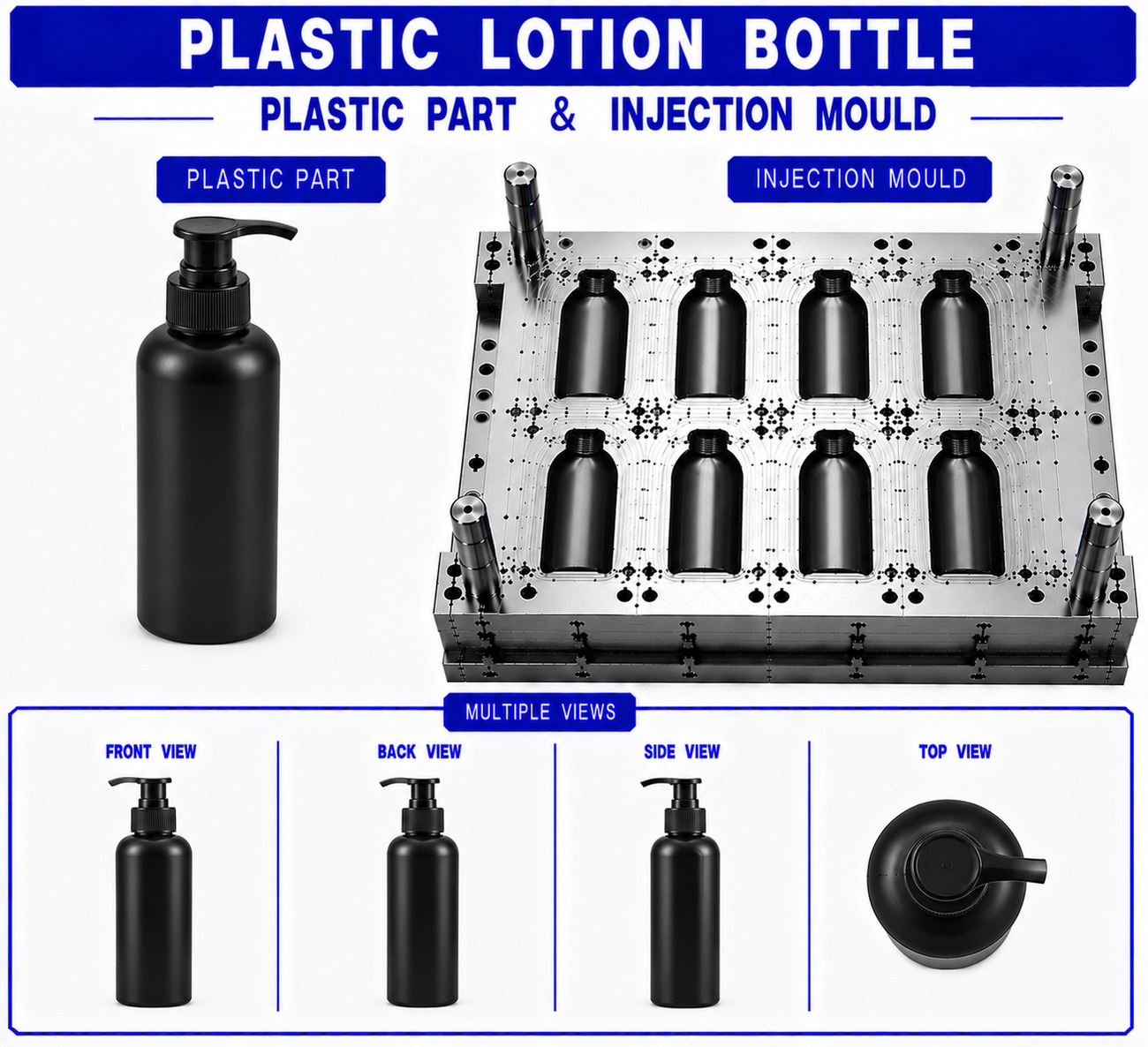 Plastic Lotion Bottle Mould and Moulding Service